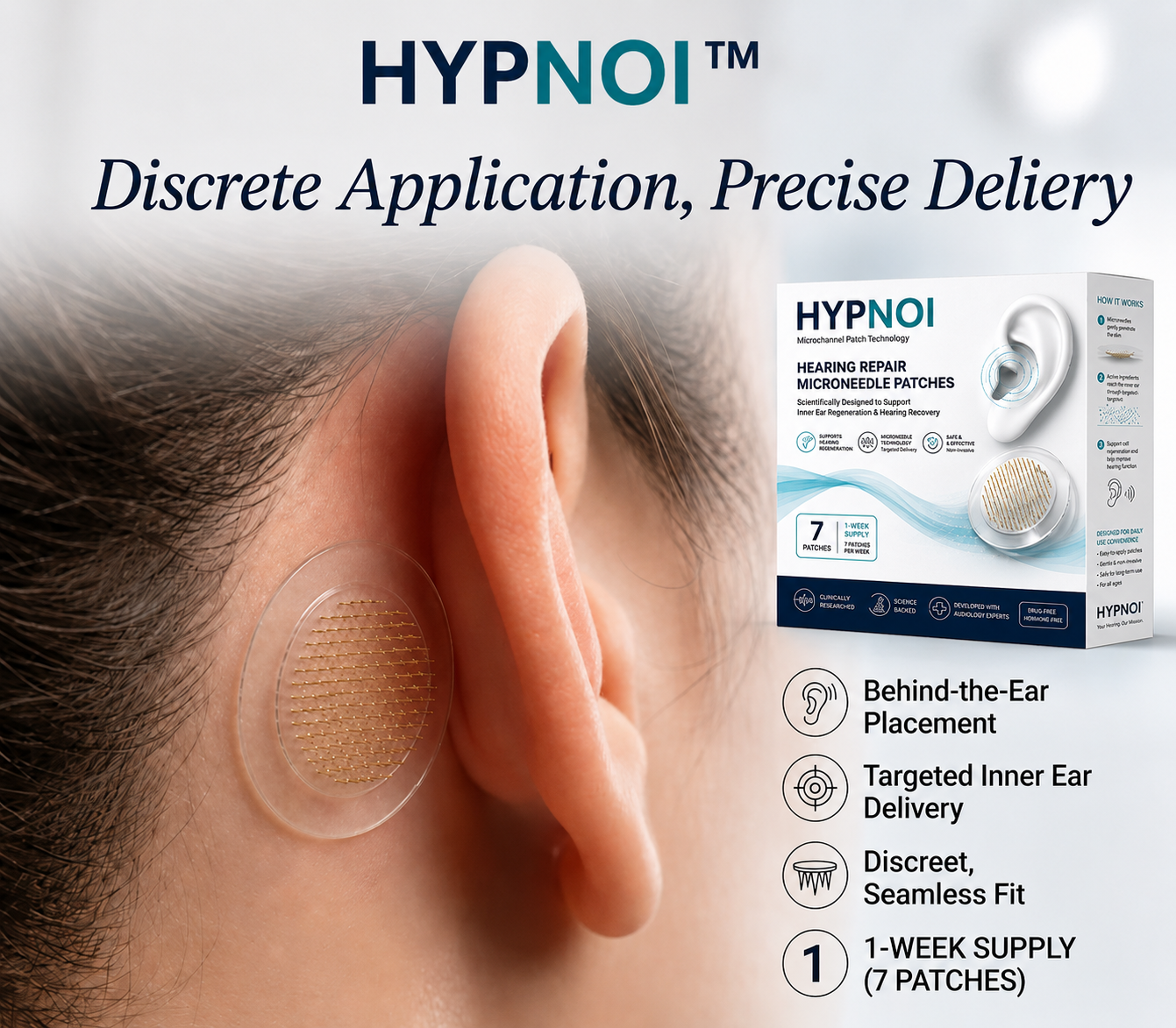 HEARING SUPPORT MICRONEEDLE PATCHES