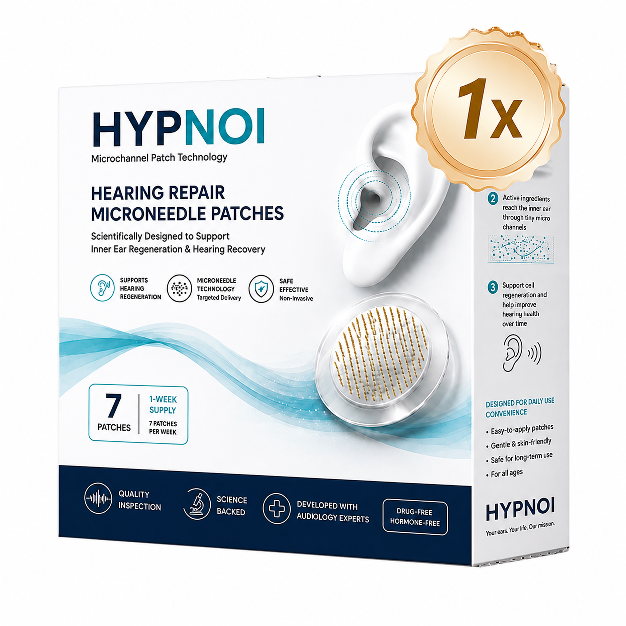 HEARING SUPPORT MICRONEEDLE PATCHES